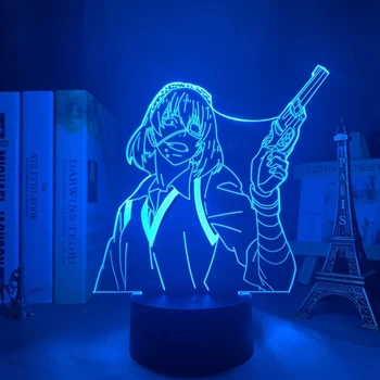 Lamp Kakegurui Midari Ikishima Led Öö eest Magamistuba Decor Värvikas Nightlight Anime Kingitus 3d Lamp Midari Ikishima Kakegurui