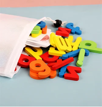 Lapsed Montessori Õigekirja Sõna Mäng Puidust Mänguasi Varase Õppe Pusle Täht Tähestikus 3D Puzzle Haridus-Beebi Mänguasjad Lastele