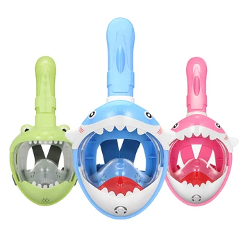 Lapsed Sukeldumine Full Face Mask Laste Snorkeling Kilp Poiss, Tüdruk Cartoon Veealuse Sukeldumismask Allvee-Ja Ohutusvarustus