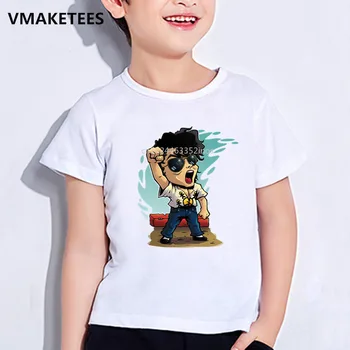 Lapsed Suvi-Tüdrukud ja Poisid T-särk Michael Jackson Cartoon Prindi Laste T-särk Rock N Roll Star Naljakas Beebi Riided, ooo5144
