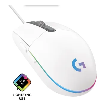 Logitech G G102 Lightsync Gaming Mouse 8000 DPI Parema Käega Optiline Juhtmega