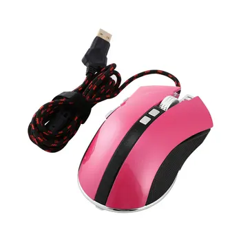 LUOM G60 Traadiga Sõrme Paremale USB 1.1/2.0 Liides Põimitud Traat Programmeeritav 9 Nupud Professionaalne Optical Gaming Mouse