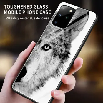 Lõvi Hunt Karastatud Klaasist Telefoni puhul Samsungi Galaxy S20 S21 FE S10 Lisa 10 20 Ultra 5G 9 S9 Plus S10e Kate Capa