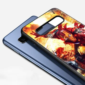 Marvel Super Hero Avengers Iron Man Samsung Galaxy S20 S21 FE Ultra S10 Lite 5G S10E S8 S9 Plus S7 S6 Serv Musta Telefoni Puhul
