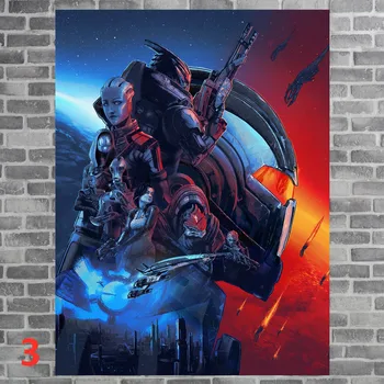 Mass Effect Legendaarne Edition Mäng Anime Plakat Lõuendil Õlimaal Live Toas Seina Decor Seina Kleebised Kodu Kaunistamiseks Maali