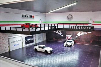 MC Hobi 1:64 Monteerida Led-Valgustid Diorama Autode Salongides Garaaž Nissan Nismo Mudel Auto