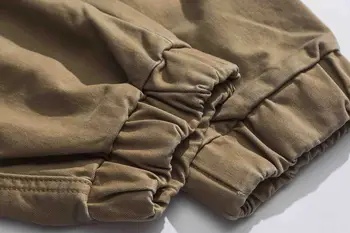 Meeste casual vintage streetwear khaki jogger cargo püksid sõjalise tööd püksid