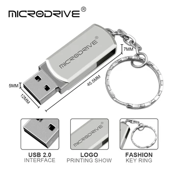 Metallist pendrive 32GB 16GB USB 2.0 flash drive 128GB 64GB USB-Mälupulgale pen drive flash u disk