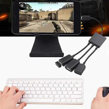 Micro-USB-HUB 3 Port, Micro-USB Jaoks Android-Tablett Arvuti, PC Samsung Galaxy Võimsus Laadimine OTG Hub Kaabli Ühenduspesa Spliter