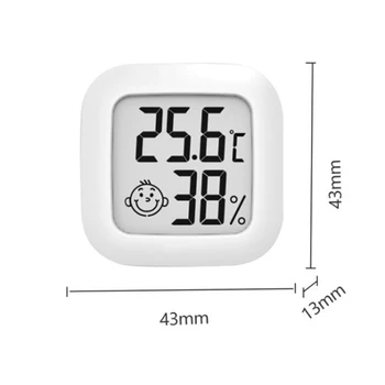 Mini Sise Termomeeter Digitaalne LCD Temperatuuri Andur Õhuniiskuse Mõõtja Termomeeter Tuba Hygrometer Näidik Ilm Jaam