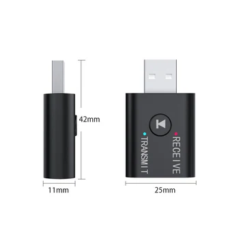 Mini Wireless Bluetooth-ühilduva Vastuvõtja Adapter 5.0 Audio Transmitter Stereo Wireless Dongle Aux, Usb Ja 3,5 Mm Sülearvuti