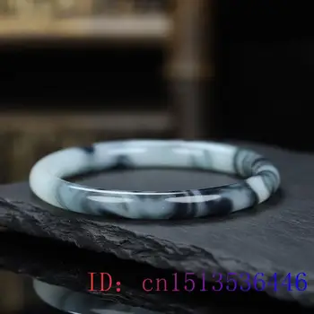 Must Jade Käevõru Käevõru Kingitused, Ehted Featured Gemstone Võlu Mood Ring baar Loomulik Amulett Nikerdatud Hiina