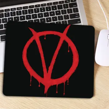 Mustriline V for Vendetta Mouse Pad Anti-Slip Sülearvuti PC-Hiired Pad Mause Matt Mousepad Optiliste, Laser Suur Edendamine