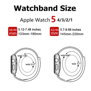 Nailonist rihm Apple Watch band 44mm 42mm Watchband Vöö Sport Aasa Käevõru iWatch Seeria 3 4 5 SE 6 40mm 38mm Tarvikud
