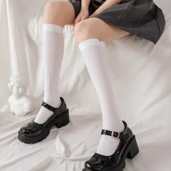 Naiste Sexy Silma Velvet Jala Sokid JK Cosplay Kostüüme, Lisaseadmeid Ühtlane Tume Tüdruk Moe võrksukki Lolita Anime Armas