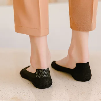 Naiste Sokk Sussid Triibuline Uus Mood Kevad-Suvi Candy Värvi Hingav Naiste Puuvillased Sokid, Naiste Nähtamatu Sokk Korea Stiilis