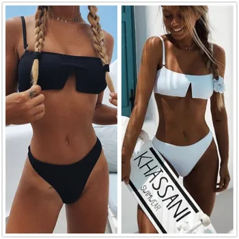 Naiste Värviga Bikinis Sidemega Bikiinid Komplekti Push-Up Brasiilia Supelrõivad Bather Beachwear Ujumistrikoo bikinis 2021 mujer