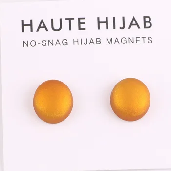 Ohutu Hijab Sõle Tugev Metallist Plaadistuse Magnet Hijab Clip Luksus Aksessuaar Hole Sõrmed Prossid Magnet Moslemi Sall