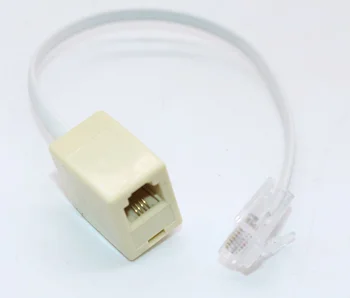 Otsemüügi RJ11, et RJ45 adapter, telefoni-6P4C võrgustik, telefoniliin, võrgu kaabli -, telefoni-splitter