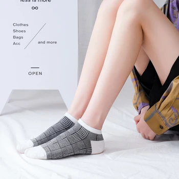 Pahkluu sokid triibuline vintage valge naiste puuvillane lahe kawaii harajuku armas sokken naine meias disainer chaussette femme sokk