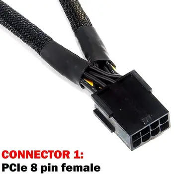 PCI-e 8 Pin Dual PCIe 8 Pin (6+2) Graafika Kaart PCI Express Power Adapter GPU VGA Y-Splitter pikendusjuhe