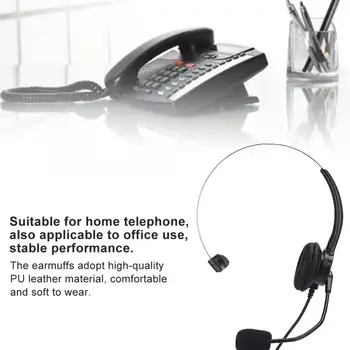 Peakomplekt Telefoni Mono Peakomplekt Lauatelefoni Telefoni Kõrvaklapid Mikrofoniga Kodus Kasutamiseks auriculares Juhtmega peakomplekti, käepide