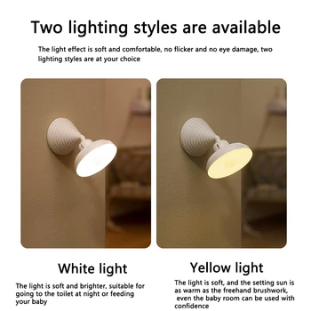 PIR Liikumisandur LED Night Light USB Laetav Sooja/Külma Valgustus Tugev Magnet Smart Öö Lamp Lugemise Öö Trepp