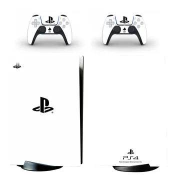 Puhas Must Värv PS5 Digital Edition Naha Kleebis Decal Kaas PlayStation 5 Konsooli & Kontrollerid PS5 Nahk, Vinüül Kleebis
