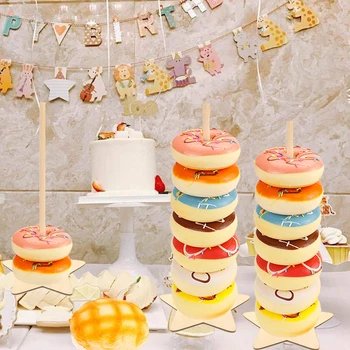 Puit Donut vitriin DIY Sõõrik Omanik Magustoit Hammas Seista, Pulmi, Sünnipäeva Ravida Partei Asjade Baby Shower Teenetemärgi