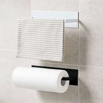 Punch-vaba paber hammas paberi rulli hoidja rätik ladustamise rack kappi rippuma riiul hammas vannituba wc-paberi hoidja