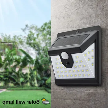 Päikese andur seina lamp väljas veekindel LED inimeste liikumise sensor valguse aed hoovis tänava villa koridori solar valgustus