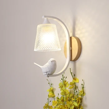 Põhjamaade SimpleNordic Lind Lamp Sconce seinavalgusti Laste Tuba, Magamistuba elutoa Seina Tuled Koju Deco Led Seina Lamp