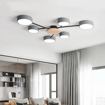 Põhjamaade stiilis stiilne tuba, magamistuba LED lakke lamp kaasaegne minimalistlik elutuba lamp hotel villa kerge