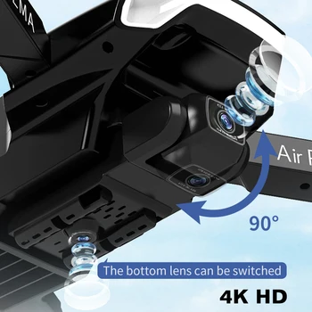 S8 Mini Undamine koos 4K HD Dual Camera 2.4 G WiFi Fpv Optiline Voolu Kõrgus Hoidke Kokkupandav Quadcopter RC Mänguasi Dron