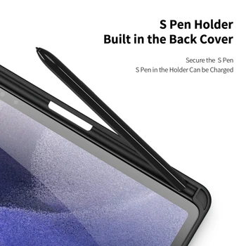 Samsung Galaxy Tab S6 Lite Juhul Trifold Seista PU Nahk Smart luuk koos Pliiatsi Hoidja Tab S7 FE S7 Pluss Dux Ducis