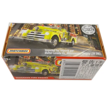 SEAGRAVE tuletõrjeauto Matchbox, Autod 1:64 Diecast Metal Sulamist Mudel Auto Mänguasi Sõidukid