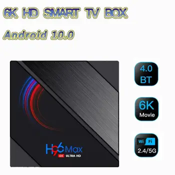 Smart TV Box H96 Max Quad Core H616 6K HD Smart TV Box Android 10.0 Topelt WIFI Traadita TV-Set-top Box Koos Digitaalne Ekraan
