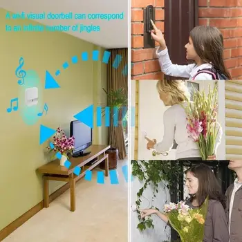 Smart Uksekell Kaamera Wifi Traadita Kõne Intercom Video-Silma Korterite Uksekell Heliseb Telefoni Koju Turvakaamerad