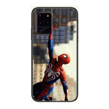 Spider-Man Mobiiltelefoni Juhul Kere Samsung Galaxy M 10 20 21 31 30 60S 31S Must Kest Kunsti Raku Kate TPÜ