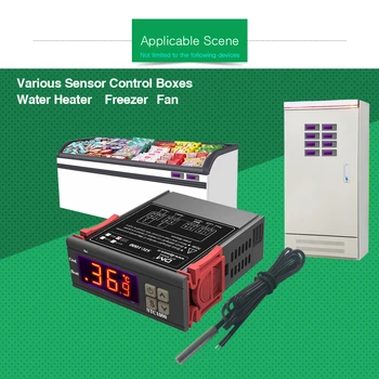 STC-1000 STC 1000 12V 24V 220V Digital Temperature Controller, Termostaat Thermoregulator Inkubaator Relee LED 10A Küte Jahutus