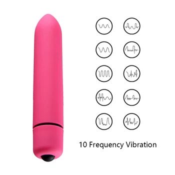 Sugu Mänguasjad, Naiste Võimas 10 Sagedus Bullet Vibraator on Veekindel Vibreeriv Muna Kliitori G-punkti Stimulaator Dildo vagiina