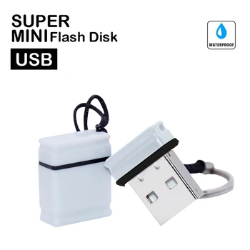 Super Mini USB Flash Drive Veekindel Pen Drive 8GB 16GB 32GB 64GB USB 2.0 Pendrive USB mälupulk Flash Drive Thumbdrive Kingitus