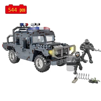 Sõjalise Seeria Mini Vägede Vedaja SWAT Sõdur Relva tarvikud Hoone Plokid, Tellised, Mänguasjad, Kingitused