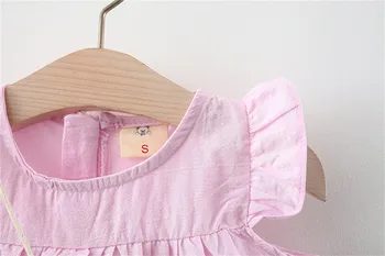 Teise Lapse Baby Kids Tüdrukute Varrukateta Ruched Suvel Printsess Segast Kostüüm Elegantne Kleidid Vabaaja Riided 1-5 Y Vestidos