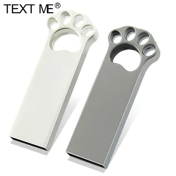 TEKST MULLE Hot Müük Super Mini metallist Kassi käpa USB Flash Drive Pendrive U-Stick U-Ketas, Mälu väike Kingitus 4gb 8gb 16gb, 32gb 64g