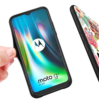 Telefoni puhul Motorola Moto G9 Mängida Üks Fusion Plus G8 Power G Stylus Hyper E7 Serv Lite Must Kate prantsuse Buldog Koer