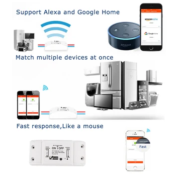 Tuya DIY WiFi Smart Valguse Lüliti Universaalne Kaitselüliti Taimer Smart Elu APP Juhtmeta Kaugjuhtimispult Töötab Alexa Google Kodu
