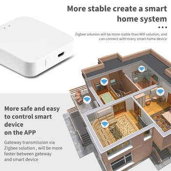 Tuya ZigBee Smart Gateway Smart Hub Koju Silla Smart Elu APP Traadita pult Töötab Alexa Google Kodu