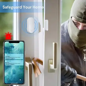 Tuya Zigbee Smart Ukse Andur Ukse Avatud/Suletud Detektorid Home Security Alert Turvalisus Alarm Kooskõlas Alexa Google