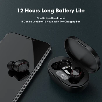 Tõsi, TWS Earbuds Traadita Kõrvaklappide Jaoks Huawei Xiaomi Bluetooth Kõrvaklapid HiFi Kõrvaklapid Mikrofoniga LED-Ekraan, Headset